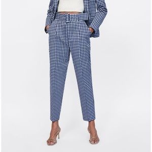 Zara Gingham Pants size L